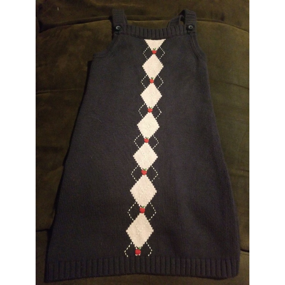 Gymboree‎ prep school apple dress 5